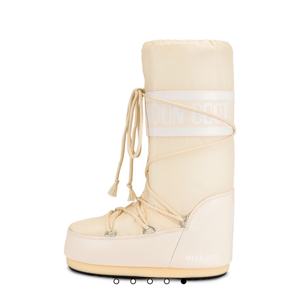 Moon Boot Nylon Boot In Cream
